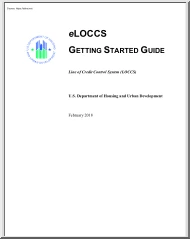 eLOCCS Getting Started Guide, Line of Credit Control System