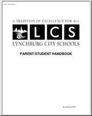 A Tradition of Excellence for all Lynchburg City Schools, Parent Student Handbook