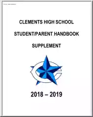 Clements High School, Student Parent Handbook