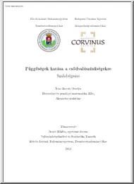 Kocsis Orsolya - Függőségek hatása
