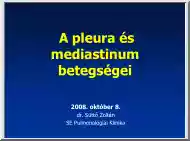 dr. Süttő Zoltán - A pleura és mediastinum betegségei
