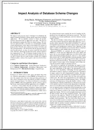 Impact Analysis of Database Schema Changes