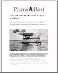 Moor For Your Money, How to Buy a Houseboat