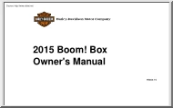 Harley-Davidson Boom Box Owners Manual