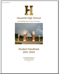 Haverhill High School, Student Handbook