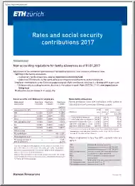Rates and Social Security Contributions 2017