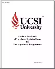 Ucsi University, Student Handbook