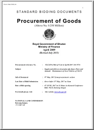 Procurement of Goods