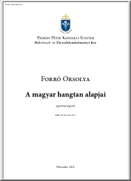 Forró Orsolya - A magyar hangtan alapjai