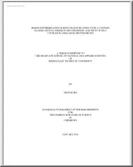 Selin Bora - Boron determination in body fluids by inductively coupled plasma optical emission spectrometry and inductively coupled plasma mass spectrometry