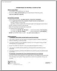 Expressions for Writing a Cover Letter