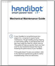 Handibot Smart Power Tool, Mechanical Maintenance Guide