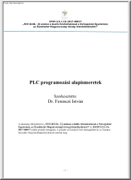 Dr. Ferenczi István - PLC programozási alapismeretek