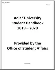 Adler University, Student Handbook