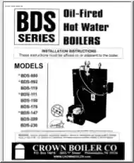 Oil Fired Hot Water Boilers Installation Instructions