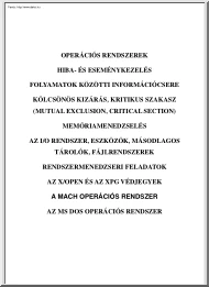 Operációs rendszerek könyv, 2002