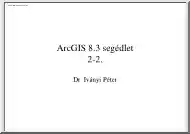 Dr. Iványi Péter - ArcGIS 8.3 segédlet 2.2