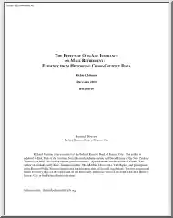 Richard Johnson - The Effect of Old Age Insurance on Male Retirement, Evidence from Historical Cross Country Data