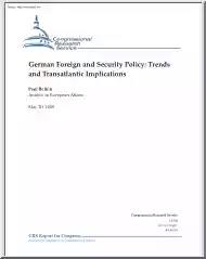 Paul Belkin - German Foreign and Security Policy, Trends and Transatlantic Implications