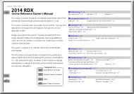 Acura RDX, 2014 owners manual
