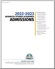 Advanced Studies Academies Admissions 2022-2023
