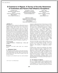 Osho-Onuoha-Ugwu - E-Commerce in Nigeria, A Survey of Security Awareness of Customers and Factors that Influence Acceptance