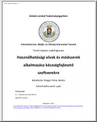 Polgár Péter Balázs - Használhatósági elvek és módszerek alkalmazása készségfejlesztő szoftverekre