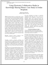 Mohammad AlMaaitah - Using Electronic Collaborative Media in Knowledge Sharing Phases, Case Study in Jordan Hospitals