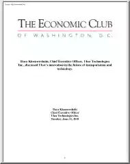 Dara Khosrowshahi - The Economic Club of Washington, D.C.