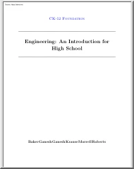 Engineering, An Introduction for High School