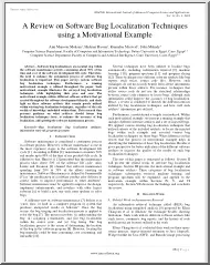 A Review on Software Bug Localization Techniques using a Motivational Example