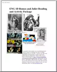 ENG 1D Romeo and Juliet Reading and Activity Package