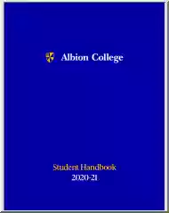 Albion College, Student Handbook