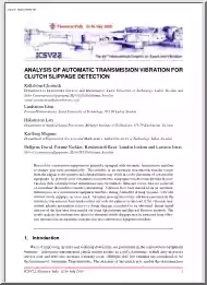 Elisabeth-John-Lars - Analysis of Automatic Transmission Vibration for Clutch Slippage Detection
