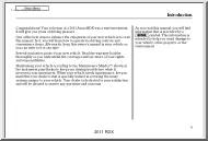 Acura RDX, 2011 owners manual
