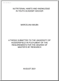 Marcelina Majba - Nutritional habits and knowledge in youth academy soccer