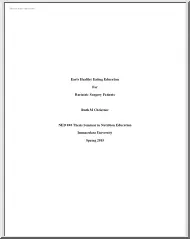 Ruth M. Christner - Early Healthy Eating Education For Bariatric Surgery Patients