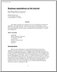Kumar-Feldman - Business Negotiations on the Internet
