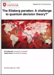 Ali-Sanjit - The Ellsberg Paradox, A Challenge to Quantum Decision Theory