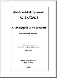 Abú-Hámid Mohammed - A tévelygésből kivezető út