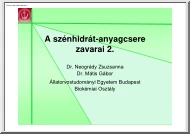 Dr. Neogrády-Dr. Mátis - A szénhidrát-anyagcsere zavarai 2.