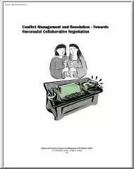 Conflict Management and Resolution, Towards Successful Collaborative Negotiation