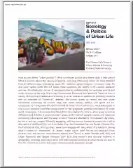 Prof. Nathan McClintock - Sociology and Politics of Urban Life