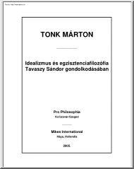 Tonk Márton - Idealizmus és