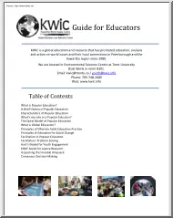 KWIC Guide for Educators