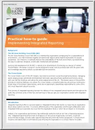 Practical How to Guide, Implementing Integrated Reporting