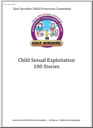 Child Sexual Exploitation, 100 Stories
