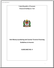 Anti Money Laundering and Counter Terrorist Financing Guidelines to Insurers