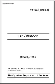 Tank Platoon, ATP 3-20.15