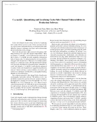 CACHEQL, Quantifying and Localizing Cache Side-Channel Vulnerabilities in Production Software
